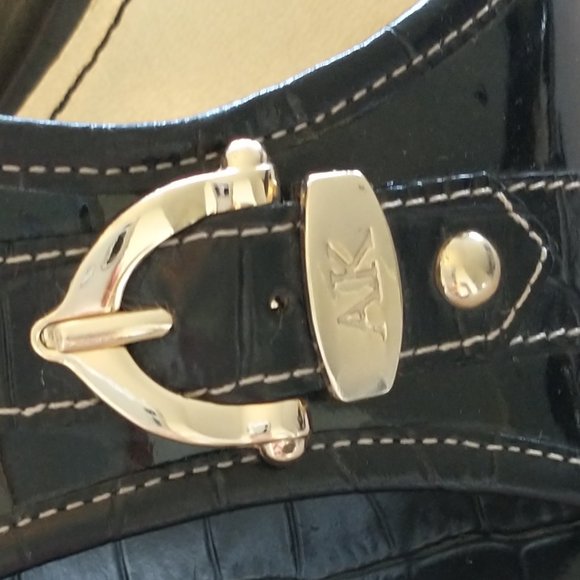 Women's Anne Klein size 7.5 black sandals - 3" heels - Picture 5 of 14